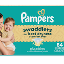 Pampers Swaddlers Diapers, Size 2 (10-22 lbs), 84 Count, Hypoallergenic, Absorbent, Keeps Baby Dry and Comfortable, Skin Safe Disposable Baby Diaper
