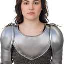 Medieval Iron Gorget Spaulders Arm Shoulder Set Viking Crusader Pauldrons Armor