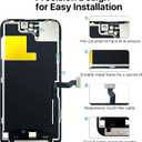 EXW for iPhone 14 Pro Screen Replacement 6.1" Full HD LCD Display Digitizer, Quality Touch Screen with Repair Tools, Waterproof Seal & Protector Compatible with A2650, A2889, A2892, A2891, A2890