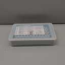 WIBIMEN Mini Ice Cube Trays, Small Tiny Round Pebble Crushed Nugget Ice Trays for Freezer with Lid - Chilling Drinks Coffee Juice(2 Pack/0.55In - Blue)