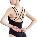 Daydance Camisole Dance Leotards for Women Cotton Spaghetti Straps Ballet Costumes