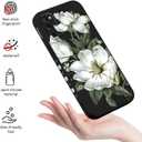 for Samsung Galaxy S20 Case Creative Flower Pattern Design Dropproof Slim Protective for Galaxy S20 Phone Cover 6.2 inch-Cotton Black