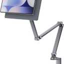 LULULOOK Magnetic Stand for Samsung Galaxy Tab S10/S9/S8 Ultra, Foldable Aluminum Alloy Arm Mount Desktop Holder for Samsung Galaxy Tab 14.6 inch SM-X920/SM-X910/SM-X900 (Space Gray)