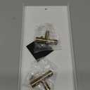 Napkin Holder for Bathroom, Guest Towel Holder Tray for Bathroom, White Guest Napkin Holders with Golden T-Handle, Disposable Hand Towel Tray for Guest Room, Table, Kitchen