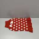 KYEESE Red Dog Sweater Dress with Leash Hole Turtleneck for Girl Dog Sweater Small Medium Knit Pullover Warm Pet Sweater for Fall Winter (X-Large (19-27lbs), 04# Polkadot (Red))