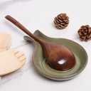 JINIHFW Spoon Rest for Kitchen, Ceramic Spoon Holder for Stove Top, Cooking Spoon Holder,Kitchen Spoon Rest,Heat Resistant Utensil Rest for Countertop,1 PCS