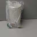 Small Bedside Night Table Lamp for Bedroom, Minimalist Nightstand Lamp with Round Fabric Linen Shade, Study Reading Desk Lamp for Kids Room, Living Room, College Dorm, Home, Office (Standard Lamp set of 1)