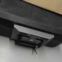SentrySafe Fireproof Safe Box with Key Lock, Chest Safe with Carrying Handle to Secure Money, Jewelry, Documents, 0.25 Cubic Feet, 6.3 x 15.3 x 12.1 Inches, 1160