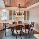 31.5" Wood Wagon Wheel Chandelier for Dining Room