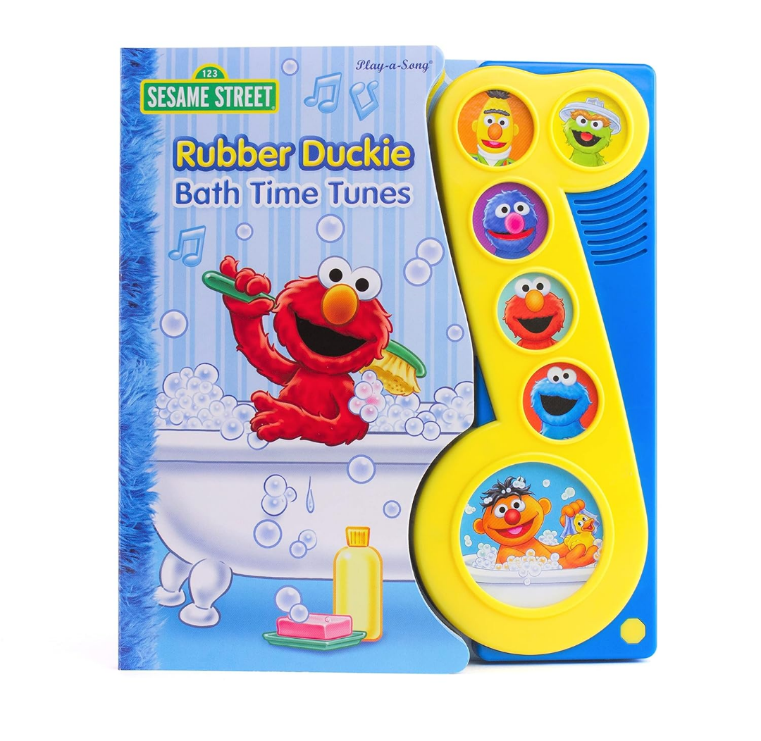 Sesame Street - Rubber Duckie Bath Time Tunes Sound Book - PI Kids (Play-A-Song)