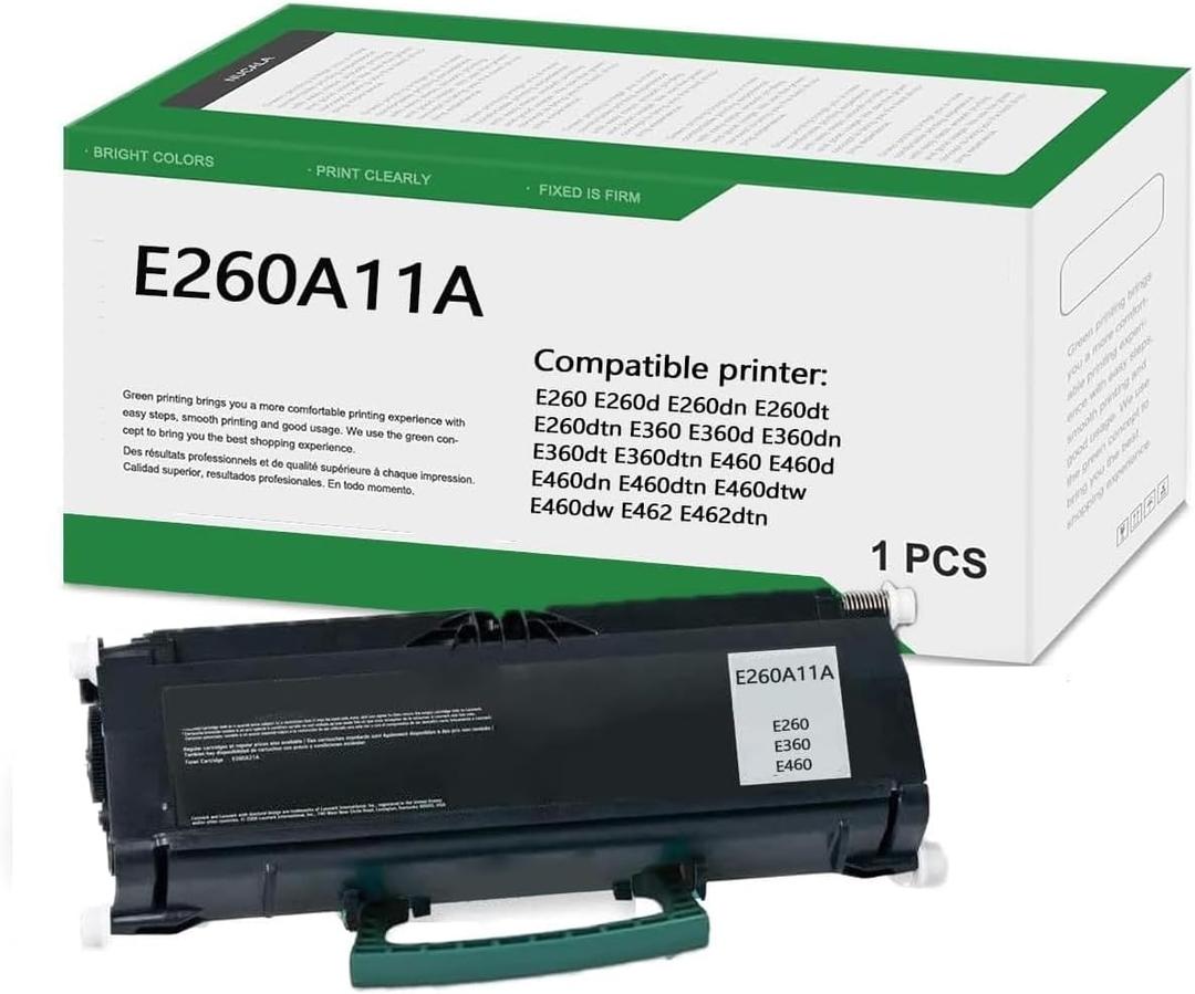 E260A11A Toner Cartridge Replacement for Lexmark E260 E360 E460 E462 E260d E260dn E260dt E260dtn E360d E360dn E360dt E360dtn E460d E460dn E460dw E460dtn E462dtn
