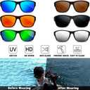 4 Pairs Polarized Sunglasses for Men Women Sports Wrap Around Shades UV Protection Running Fishing Biking Cycling