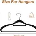 6 Pack Velvet Suit Hangers for Men with 360 Rotating Hooks, Space-Saving Non-Slip Jacket Hangers for Dress, Pants, Shirts, Skirts, Ties