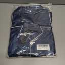 2 x Men's Silky Satin Pajama Sets Mens Sleepwear Big and Tall Pajamas for Men Loungewear Summer Pjs Lounge Set M-5XL (Blue, XL)