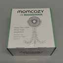 Momcozy Portable Stroller Fan, 8000mAh, 27H Ultra-long Battery Life, Detachable 4 Speed 360Rotate, LED Night Light with 2 Modes, USB Rechargeable Handheld Cooling Fan for Travel, Car Seat, Bedroom (Black)