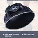 Harrison Howard Rubber Pull-on Bell Boots with Fleece Lining and Touch-Close Tapes Hoof Overreach Protection for Horses
