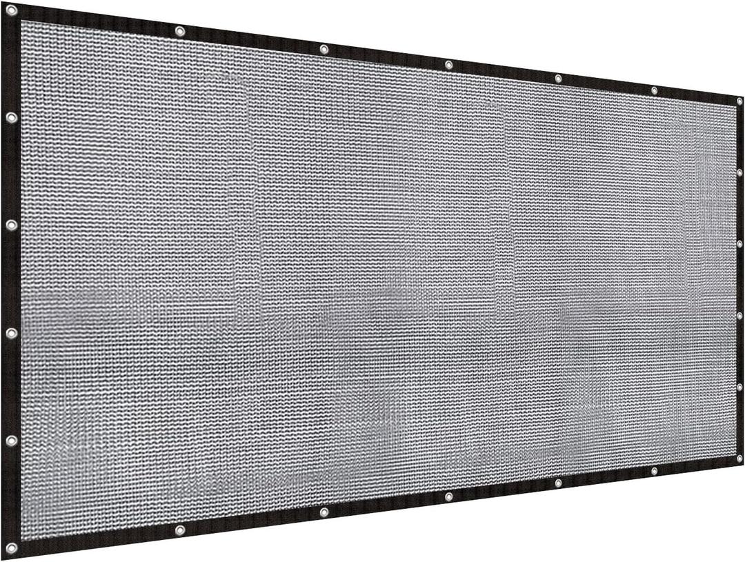 LOVE STORY 8x10FT Shade Cloth for Plant Heavy Duty Knitted Mesh Tarp with Grommets Screen Mesh Netting for Garden Patio Porch Pools Greenhouse Dump Truck
