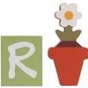 Pechpell Set Of 6 Wooden Spring Signs Letter Blocks, Wood Spring Table Decoration Indoor, March Seasonal Tiered Tray Tabletop Shelf Mantel Desk Home Decor