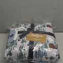 Eddie Bauer - Flannel Sheets Queen Size, Anti-Pilling & Wrinkle Resistant Cotton, Touchably Soft for All-Season Comfort - Bed Sheets with Matching Pillowcases & Fitted Sheet (Tree Farm Light Blue)