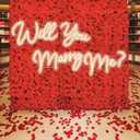 Super Large Neon Signs Will You Marry Me for Wedding Proposal Marry Me Sign Led Neon Light Sign Decor for Engagement Birthday Party Bar Bedroom Wall Art for Wife 80.1X12.4INCH