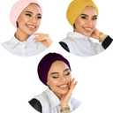 para life Band Turbans for Women, Breathable Instant Turban|Standard Size Stretchable Cotton Sandy|Pre-tied Hijab Cap