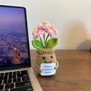 Emotional Support Crochet Flowers, Flower Crochet, Crochet Sunflower, Emotional Support Plush for Women, Crochet Plants, Thank You Gifts, Teacher Appreciation Gifts (Thank You Gift)