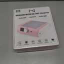 M - DustPro Cordless Rechargeable Nail Dust Collector | 45K RPM Powerful Suction | Ultra-Quiet Brushless Nail Vacuum with Reusable Filter | Professional & Home Salon Use (Pink)