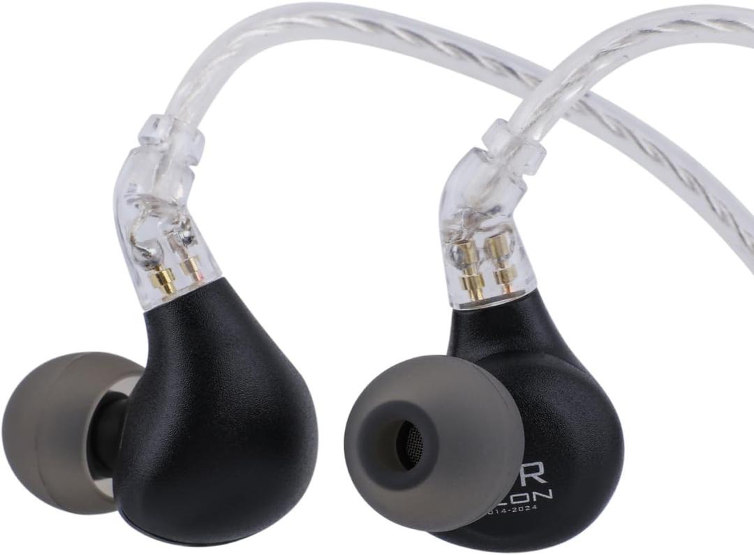 Linsoul BLON BL03 II in Ear Monitor, 10mm Dual-Chamber Dynamic Driver IEM, Wired HiFi Earbuds with Detachable 2Pin Cable for Musician Audiophile (4.4mm Without Mic, Black)