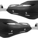 CHIFUN Handguard for 7/8" 22mm and 1 1/8" 28mm Motorcycle Handlebar Brake Lever Protection Hand Guard CNC Aluminum Compatible with ATV Motorbike Motocross Supermoto Racing Dirt Pit Bike (Black)