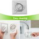 Aluvor Shower Drain Hair Catcher,Quality Drain Cover Hair Catcher for Bathroom Floor,Square Hair Catcher Shower Drain -No Rust! Shower Hair Drain Catcher to Keep Away from Clogged Drain