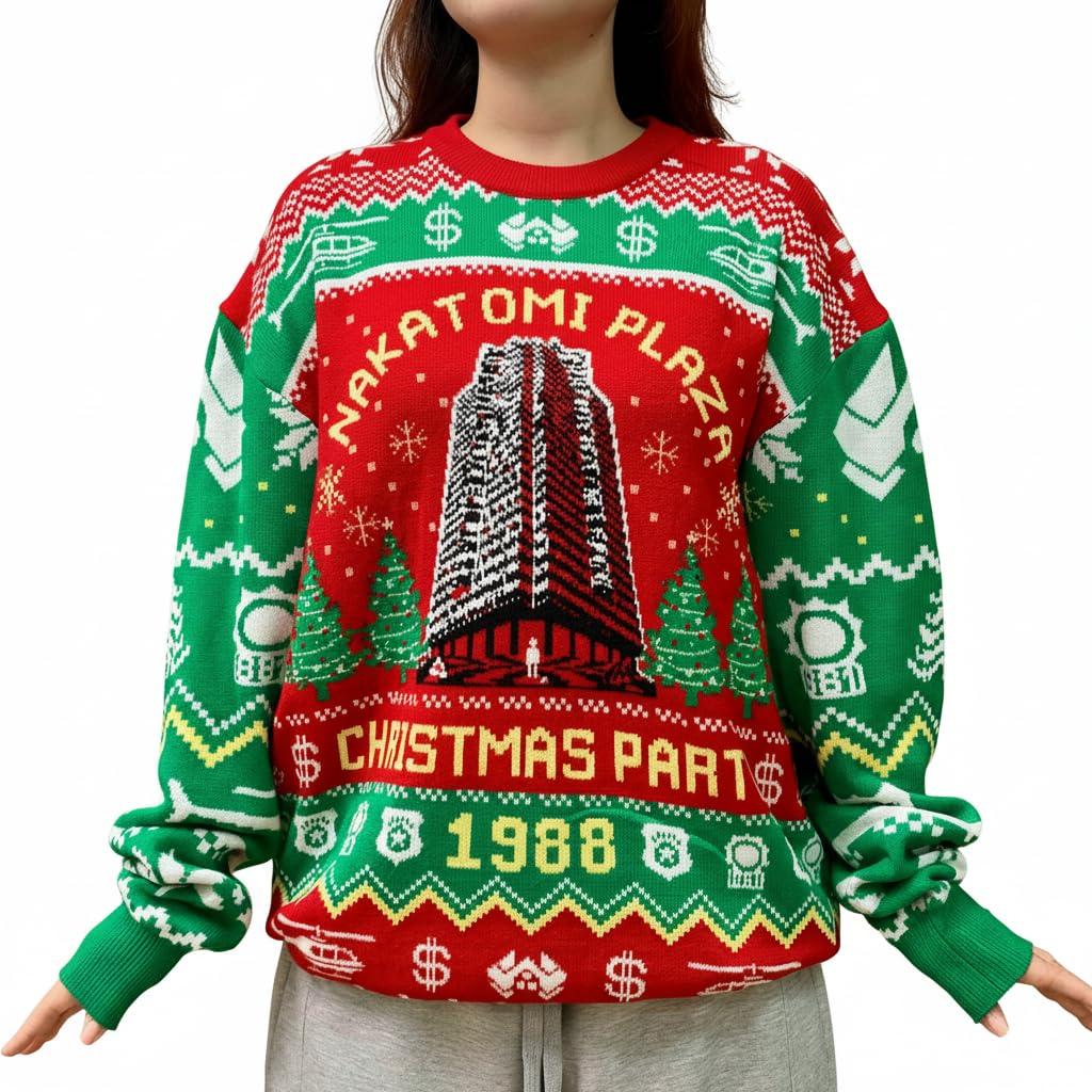 Ugly Christmas Sweater for Women 2025 - Ugly Knitted Sweaters for Men, Women - Xmas Movie Sweater - X-mas Knitted Sweatshirt - Gifts for Christmas (XL)