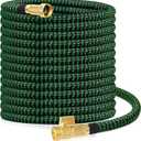 75 ft Expandable Garden Hose, 2025 Upgraded Retractable Flexible Water Hose 75ft with 10 Function Spray Nozzle, Lightweight, Kink-free,Expanding Hoses With 3/4" Solid Brass Fittings
