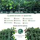 ODTORY Artificial Boxwood Hedge Wall Panels, 24 X 16 in 12P UV-Anti Faux Greenery Vine Grass Wall Backdrop for Indoor Outdoor Green Plant Wall Decor & Ivy Fence Covering Privacy