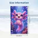 Cute Axolotl Beach Towel, Soft Lightweight Microfiber Quick Dry Bath Towels Gifts for Bathroom, Pool, Travel, Swimming Decor 31"x51"