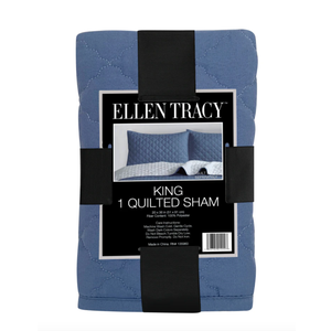 DI ET Quilt Sham Blue 20x36inch