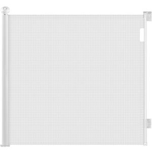 Retractable Baby Gate, Extra Wide Safety Baby or Pet Gate, 33 Tall, Extends to 118 Wide, Mesh Safety Dog Barrier Gate for Stairs, Indoor, Outdoor, Doorways, Hallways