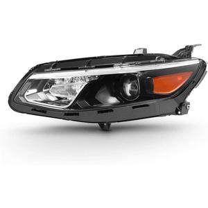 ACANII - For [Halogen Model] 2016 2017 2018 Chevy Malibu Headlight Headlamp Light Lamp Replacement - Left Driver Side