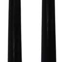 Dripless Unscented Black Taper Candles Smokeless Long Lasting Burn Elegant Tall 9.5in Inch Candlesticks for Home Décor Holiday Gift Dinner Party Formal Events (Pack of 1)
