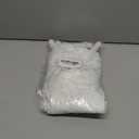 Comicfs 12 PCS Cheerleading Pom Poms Cheer Pom Poms Fun Pom Poms Cheerleading Poms with Plastic Handles for Cheering Squad Team Spirited Sports Dance Kids Girls (Soft Plastic- White)