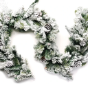 CraftMore Frosted Forest Pine Garland 6 Feet