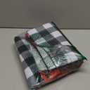 Iceyyyy 2 Pcs Jumbo Plaid Christmas Stocking - 39 Inch Oversized Buffalo Plaid Christmas Stocking Giant Christmas Stocking for Kid Family Christmas Party Decorations (Black+red)