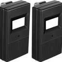 Kingdder 2 Pcs Garage Door Remote Compatible with Linear Delta 3 DT DTA DTD DTC DNT00002A 8 Dip Switch 310 MHZ Gate Opener Remote with Keychain (Black)