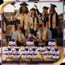 Qunclay 12 Pcs 2026 Graduation Party Favors, Graduation Cap Gift Boxes Centerpiece Class of 2026 Small Treat Chocolate Candy Souvenirs Box with Tassel for Ceremony Party Favor(Blue)
