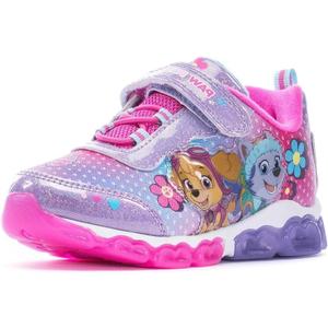 Nickelodeon Zapatos sin cordones con luz de Paw Patrol para nia (nia/nia) (Prpura Rosa 2)
