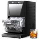 2" Ice Ball Maker, Crystal Clear Ice Ball Ready in 40min, 72pcs/Day | ETL Approval with Ice Tong for Cocktails & Bourbon Whiskey Self-Cleaning