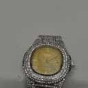 Luxury Unisex Crystal Diamond Watches Big Face Women's Men's Quartz Watch Gold Silver Rose Gold Stainless Steel Bracelet Band