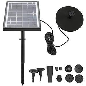 Solar Water Fountain Pump Micro Split Type ABS Water Level Monitoring Solar Powered Fountain Garden DC8V Applicable for Outdoor Garden