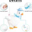Plush Electric Stuffed Laying Egg Chicken Toy Doll with Sound Music Easter for Boys Girls