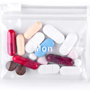 Pill Organizing Bags - 14 Labeled Monday-Sunday Pouches