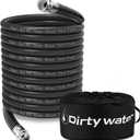 Camper & RV Black Water Hose - No-Kink Design Camper Sewer Hose - RV Accessories With Storage Bag - Perfect For Black Water, Gray Water, And RV Tank Cleaning, 75FT 5/8" Diameter